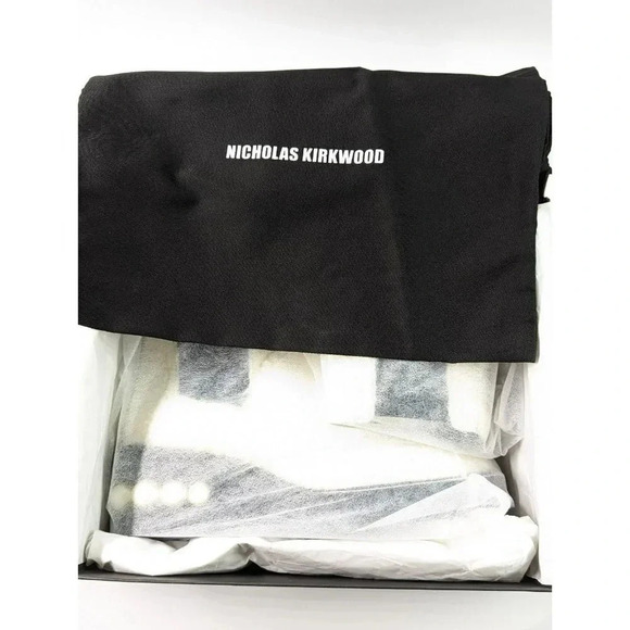 Nicholas Kirkwood Casati Pearl-Embellished Ankle Boots Size 38.5 EU MSRP $1,389 - Picture 10 of 11